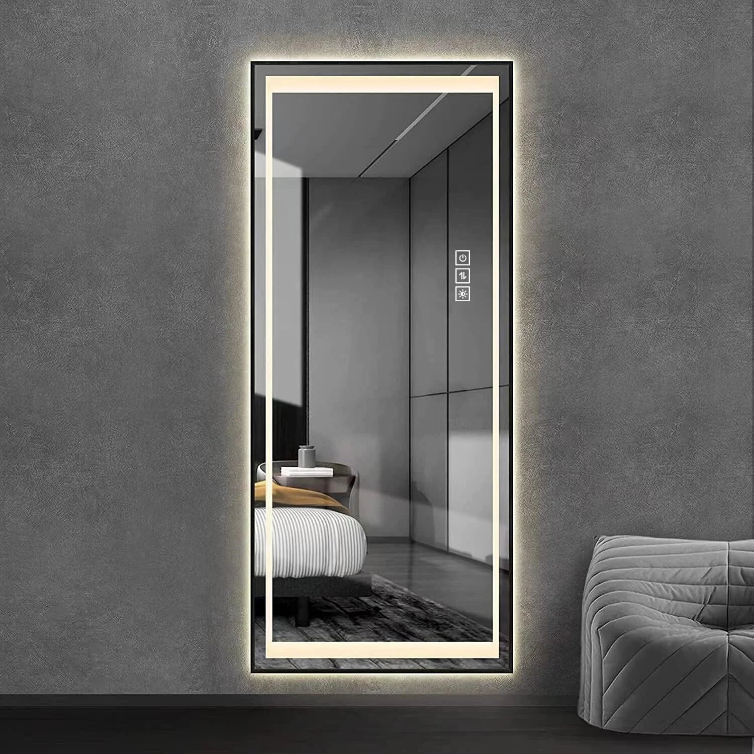 LAIYA 65 X 22 LED Floor Mirror Full Length